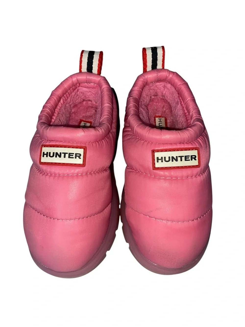 Hunter Cody Mule Toddler Size 9 Slip-On Shoe Pink Fleece Lined Water Resistant